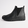 Gertie Black Leather Ankle Boots