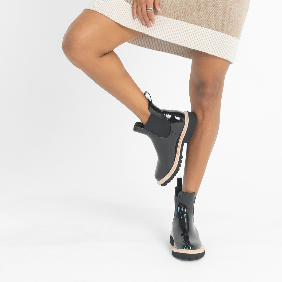 Gummie Black Gumboots - DJANGO AND JULIETTE | Shouz