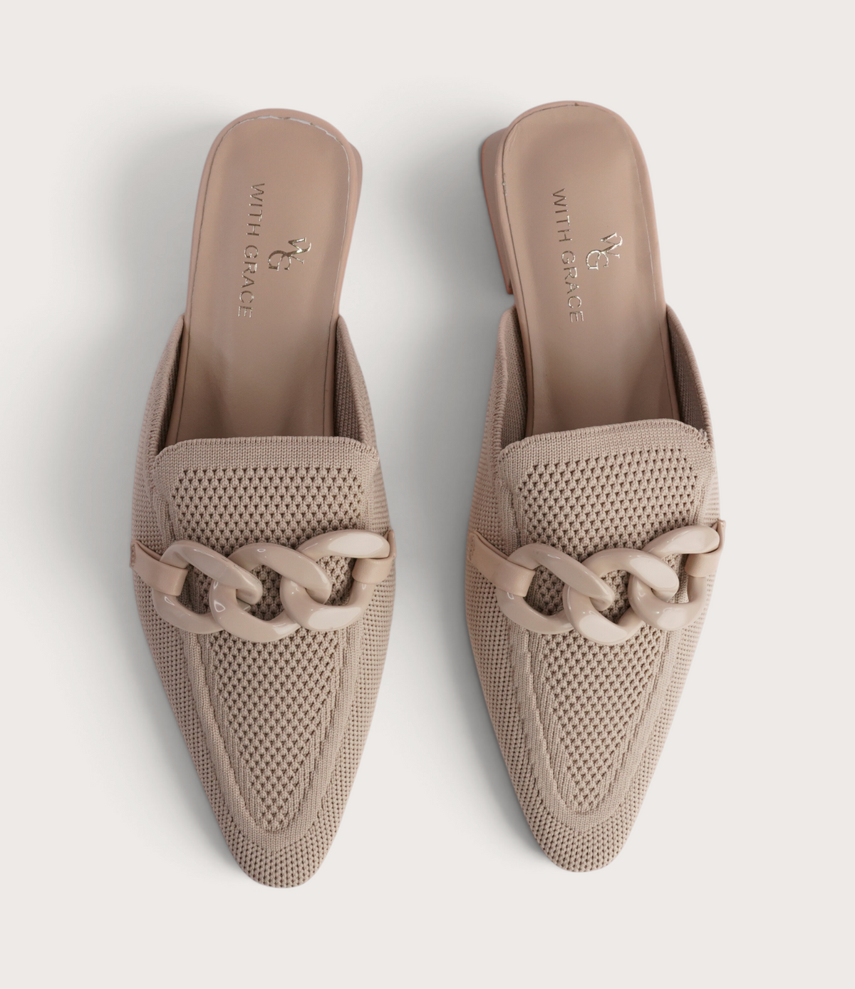 Nova Nude Flats - Runs Two Sizes Small - WITH GRACE | Shouz