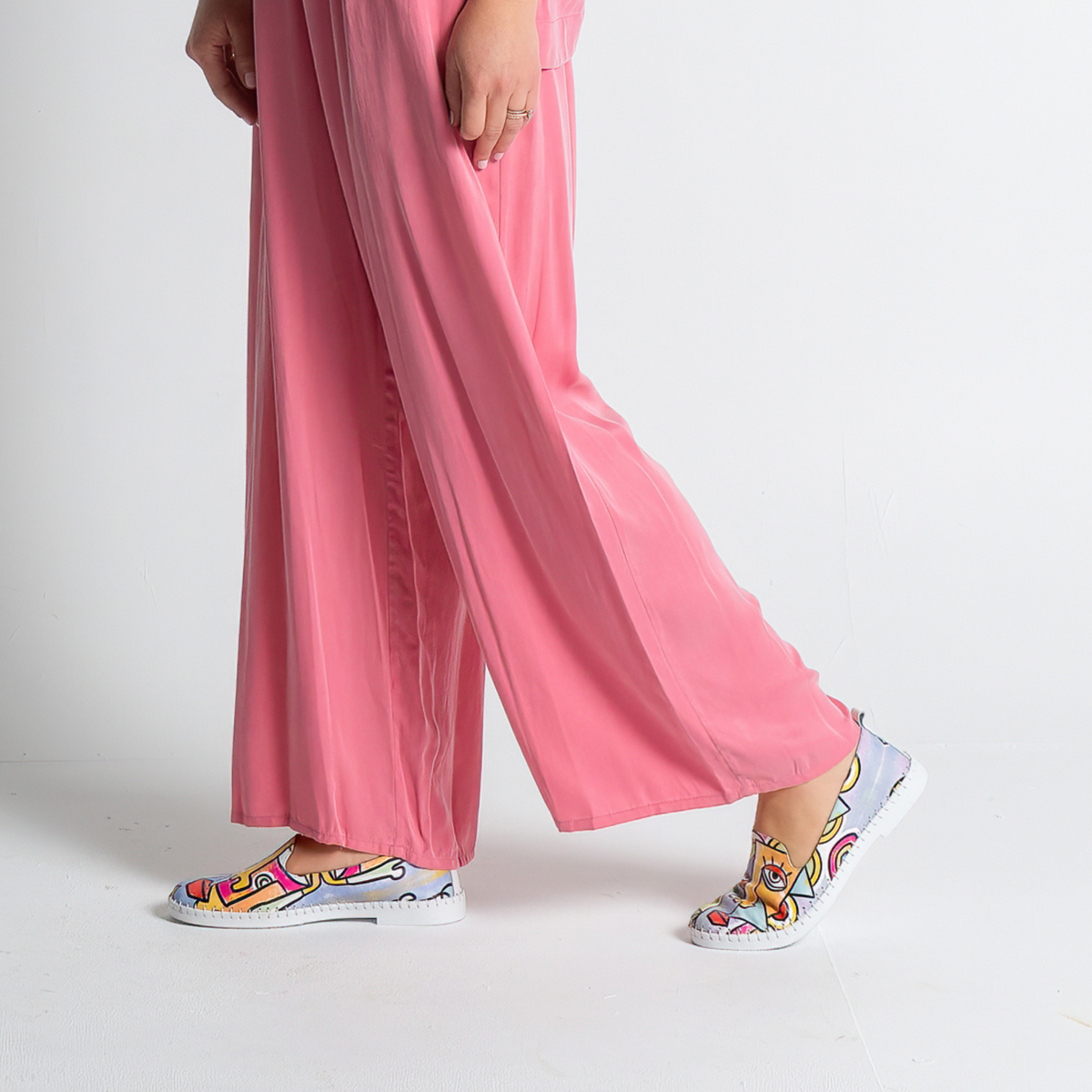 Airlie Picasso Multi Leather Flats - SALA | Shouz