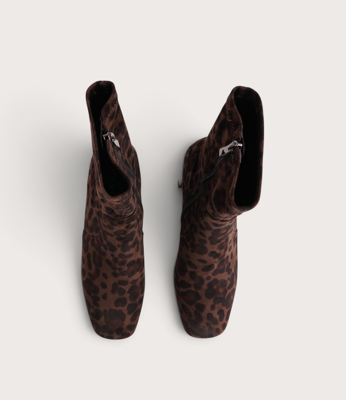June Brown Leopard Stretch Ankle Boots