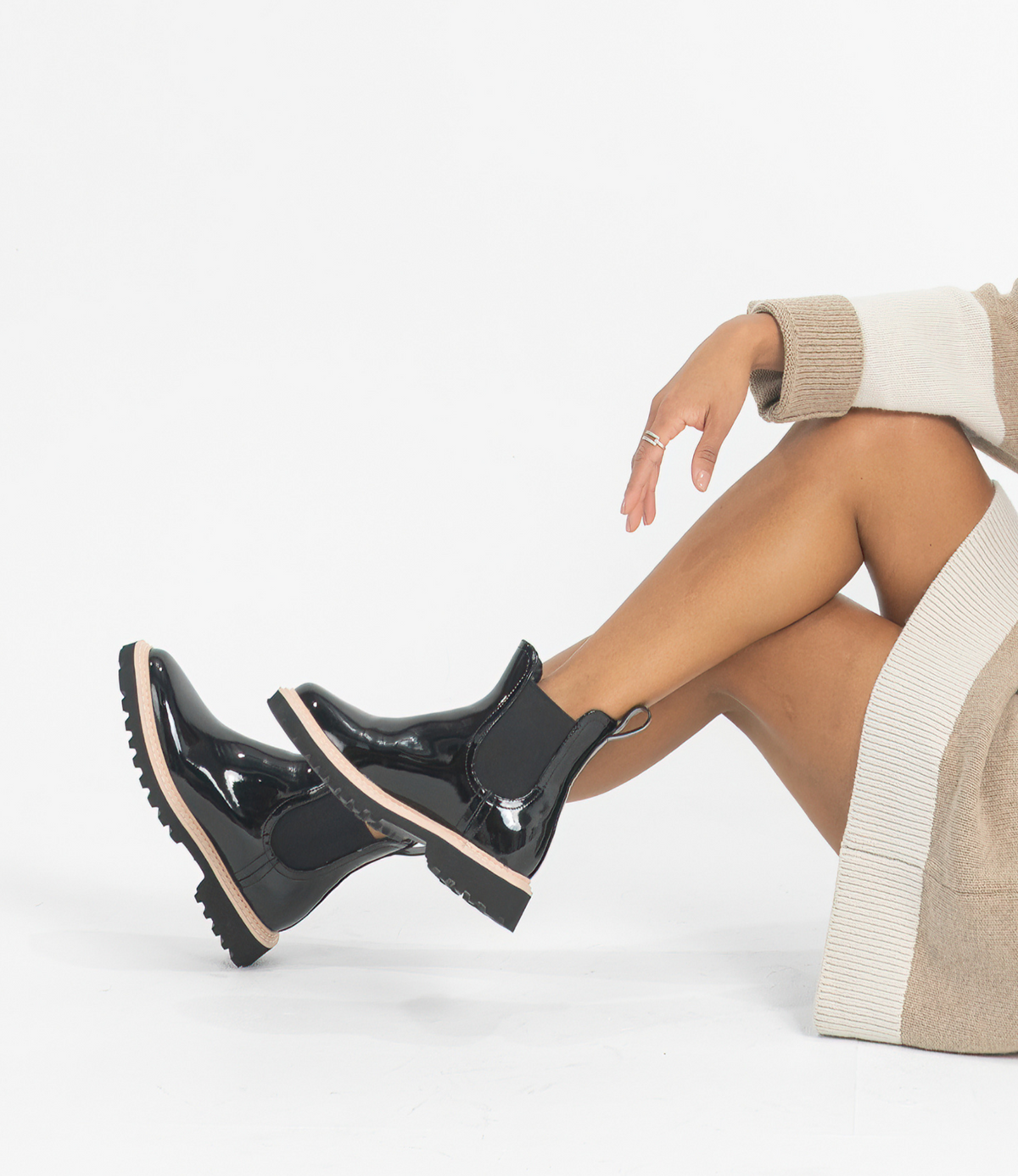 Gummie Black Gumboots - DJANGO AND JULIETTE | Shouz
