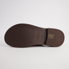 Stary Brandy Leather Slides