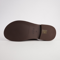 Stary Brandy Leather Slides