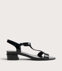 Taner Black Patent Leather Heels