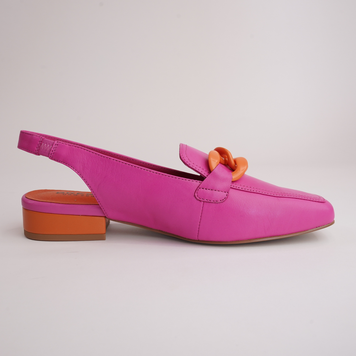 Randal Fuchsia/ Orange Leather Loafers - BRESLEY | Shouz