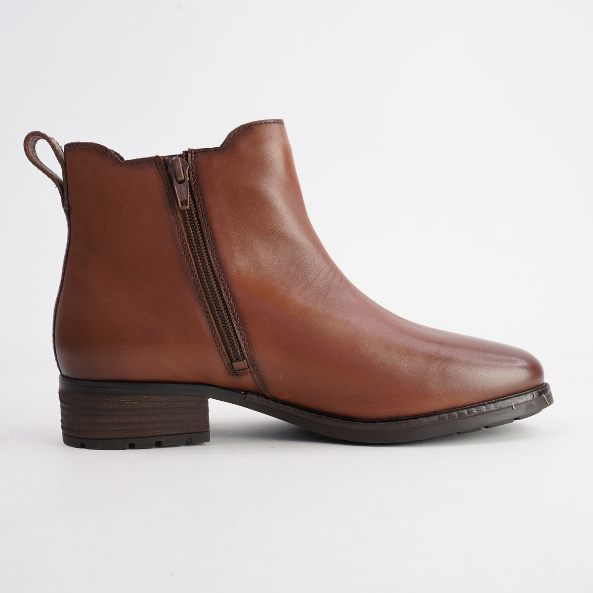 Kate 12 Cognac Leather Ankle Boots - JOSEF SEIBEL | Shouz