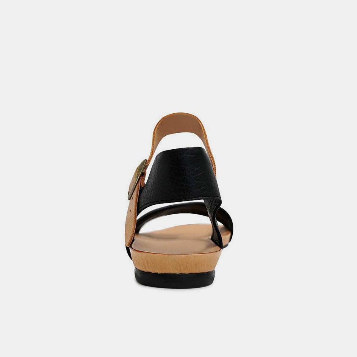 Jinnit Black/ Tan Leather Sandals - DJANGO AND JULIETTE | Shouz