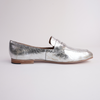 Ulani Silver Nude Leather Loafers