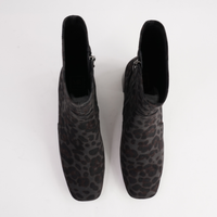 June Black Leopard Stretch Ankle Boots - MILA RAINE | Shouz
