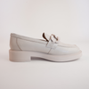 Ishie Almond Leather Loafers