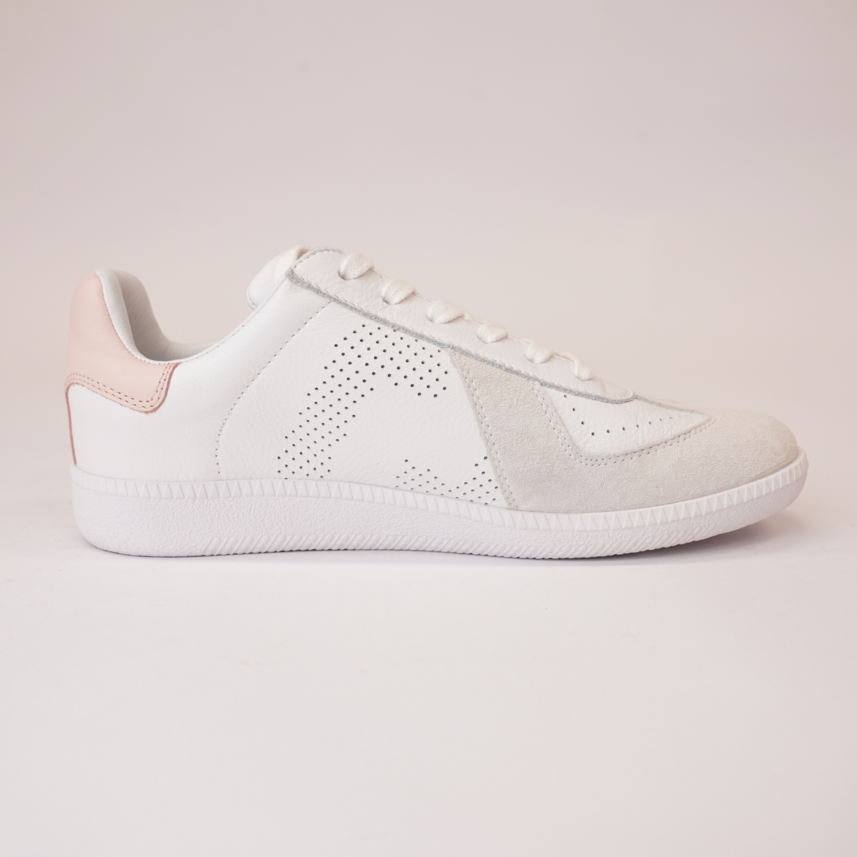 Pace 2 White/snow Pink Leather Sneakers