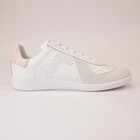 Pace 2 White/Snow Pink Leather Sneakers