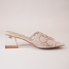 Rayen Nude Leather Heels