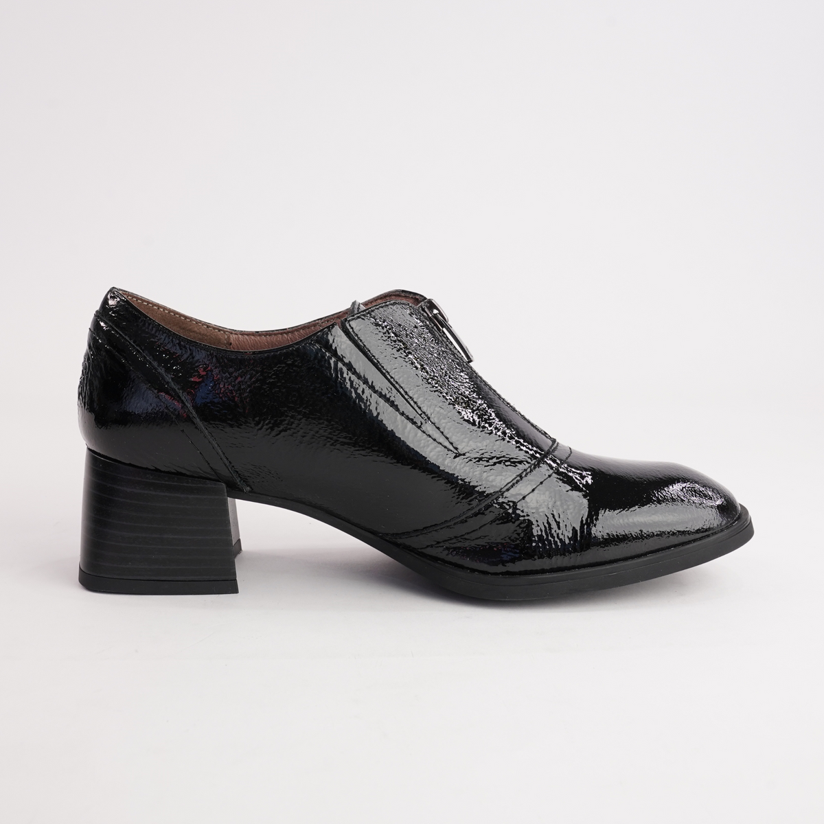 Elisa Black Patent Leather Boots