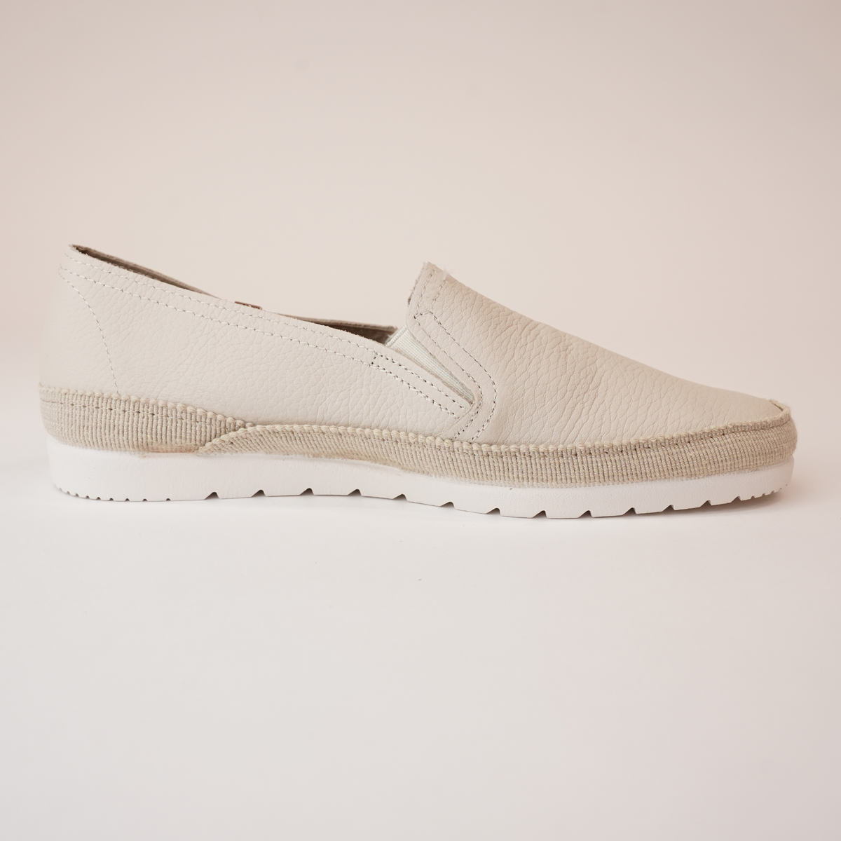Nuria Crudo Leather Espadrilles - VERBENAS | Shouz