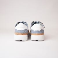 Torayne Blue Denim Leather Sneakers