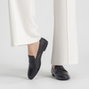 Eleanor Black Leather Loafers
