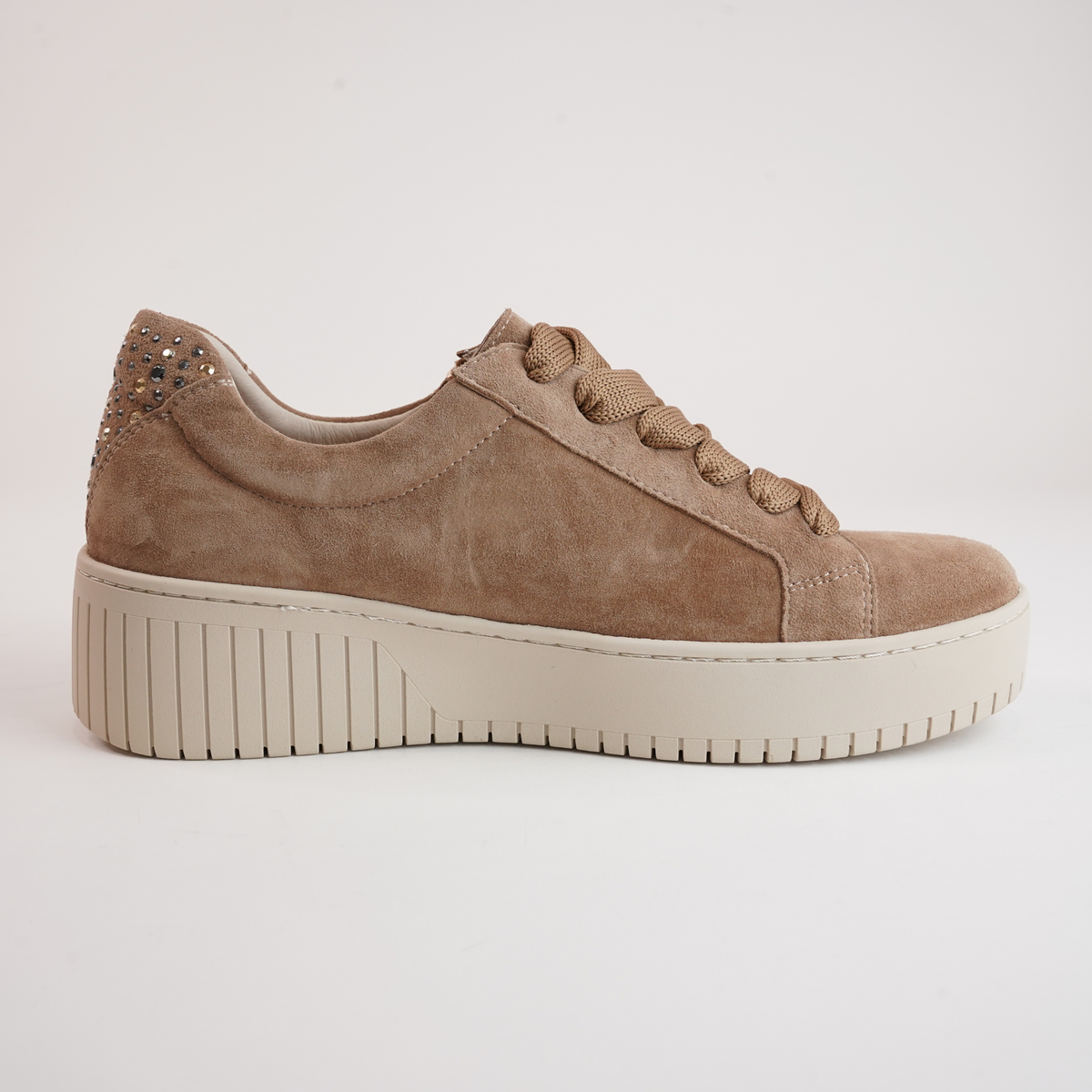 Kees Light Choc Suede Leather Sneakers - DJANGO AND JULIETTE | Shouz