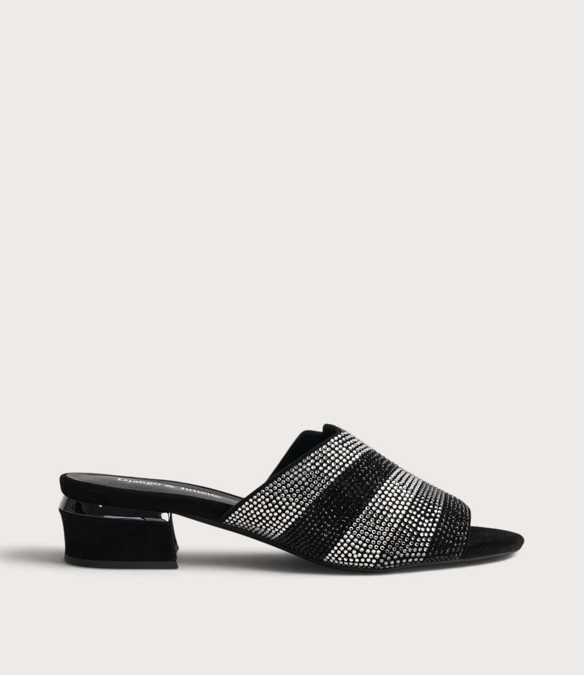 Tonda Black Multi Suede Heels - DJANGO AND JULIETTE | Shouz
