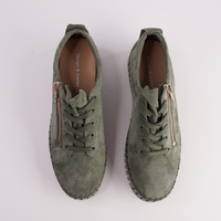 Bump Khaki Suede/ Khaki Sole Sneakers