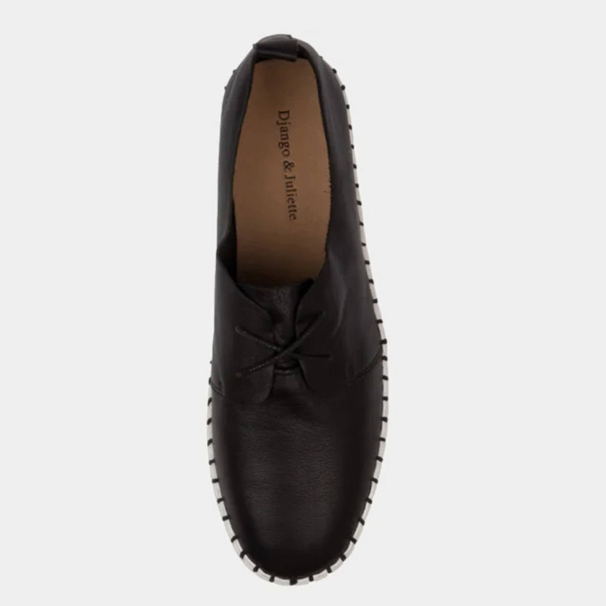 Brenda Black Leather Sneakers
