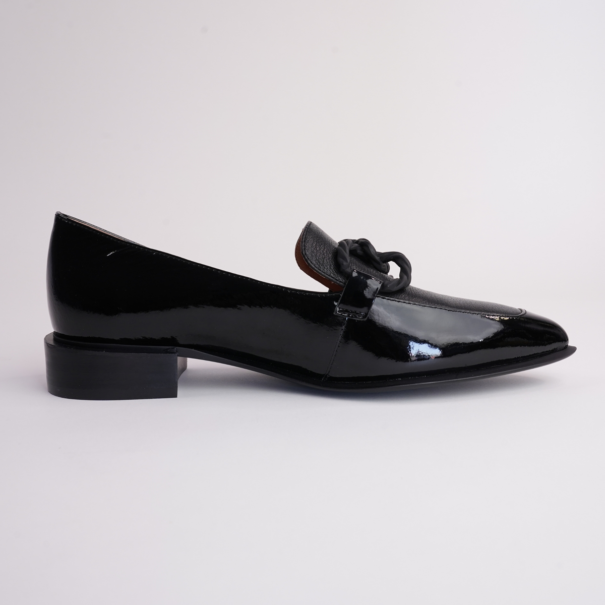 Elgin Black Patent Leather Loafers - DJANGO AND JULIETTE | Shouz