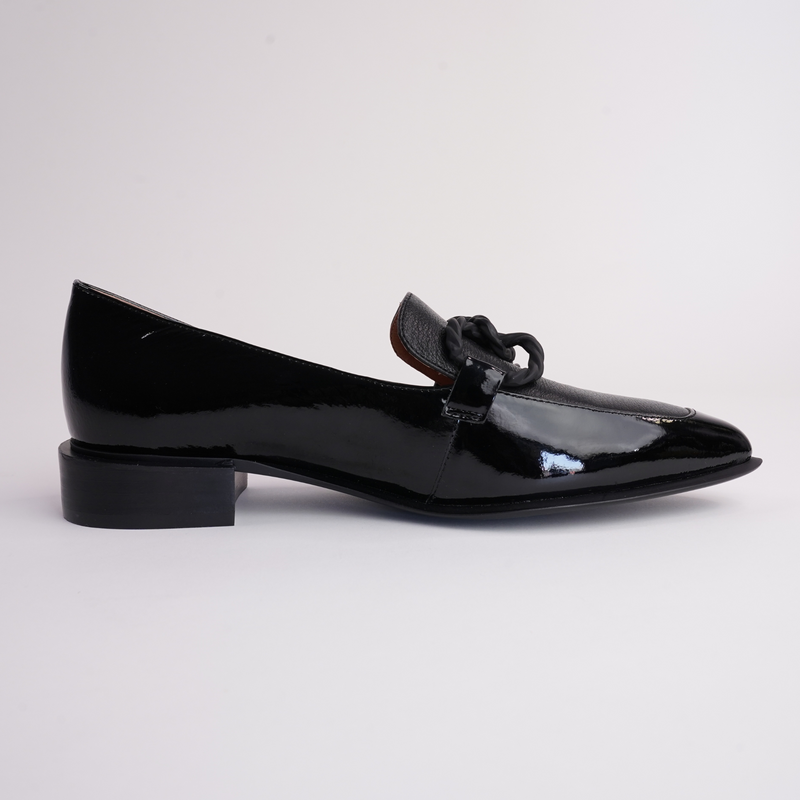 Elgin Black Patent Leather Loafers