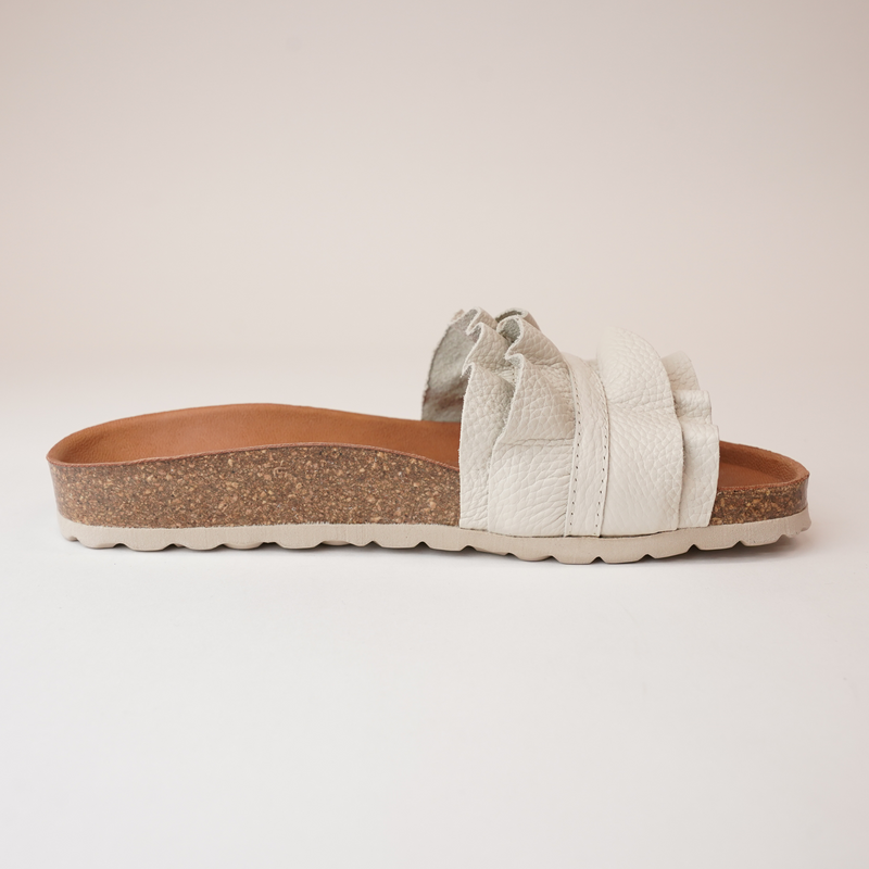 Rocio Crudo Leather Slides