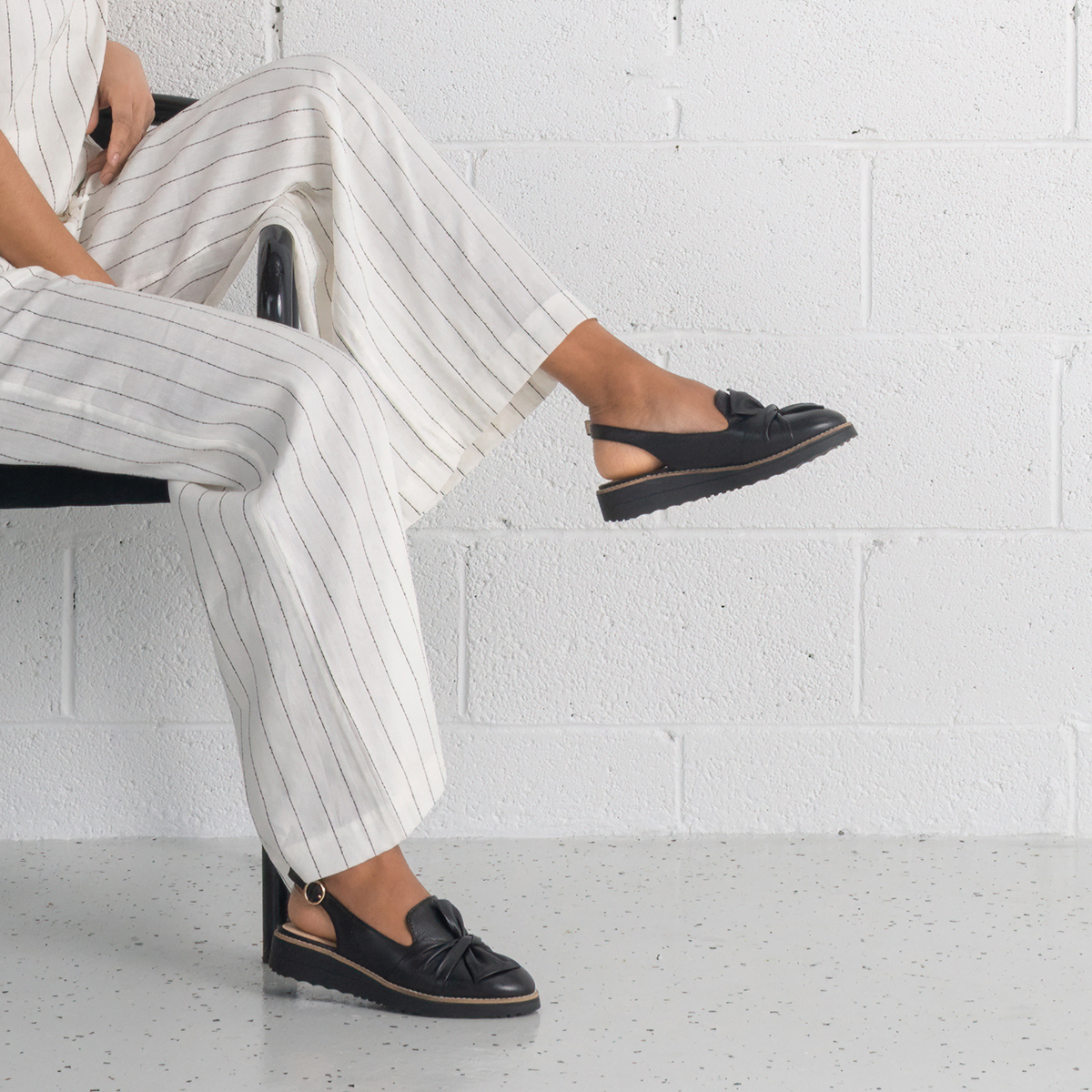 Olissas Black/ Black Sole Leather Loafers - TOP END | Shouz