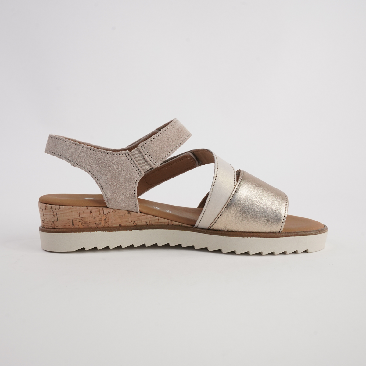 Ruth Champagne Multi Leather Sandals - GABOR | Shouz