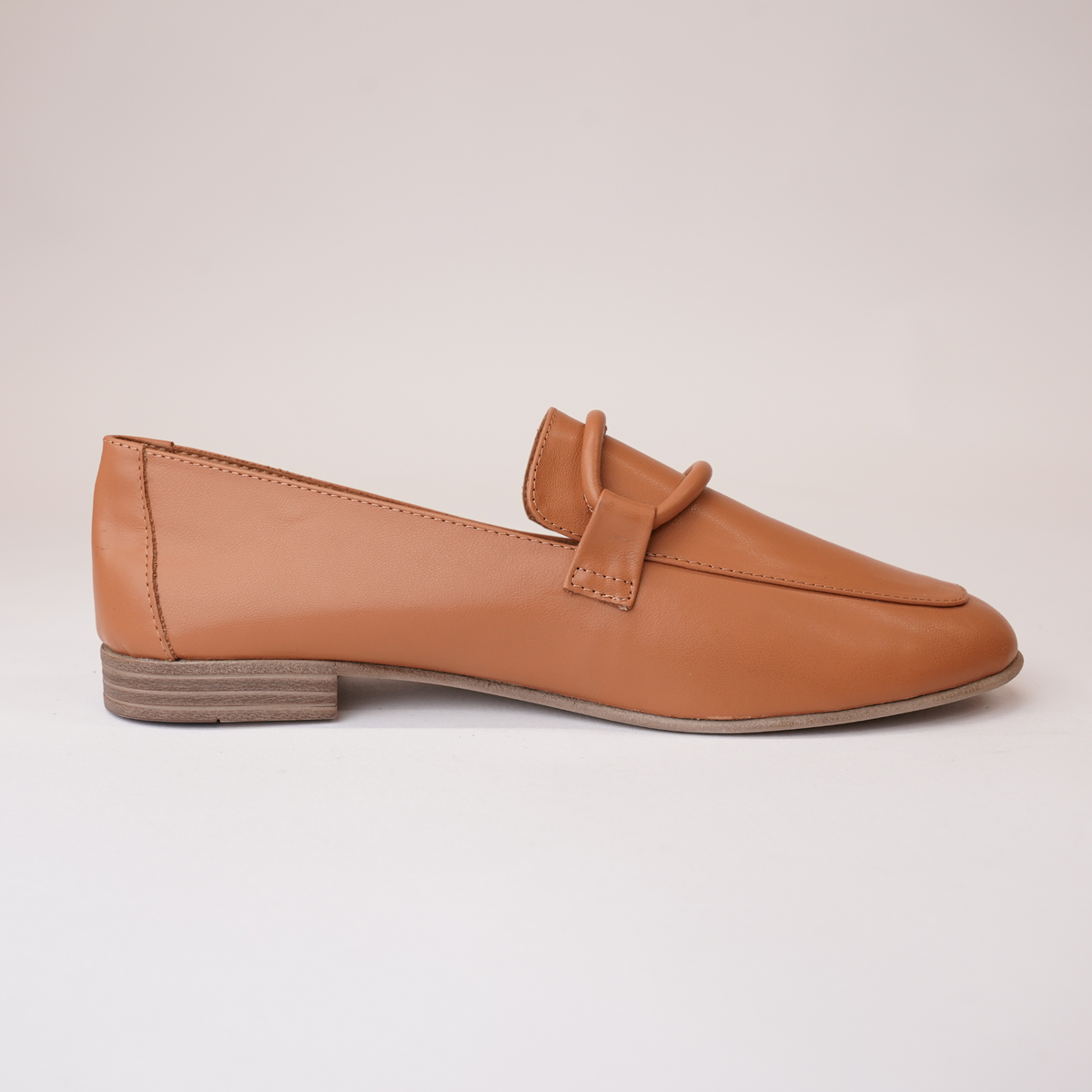 Joanne Coconut Leather Loafers - SALA | Shouz