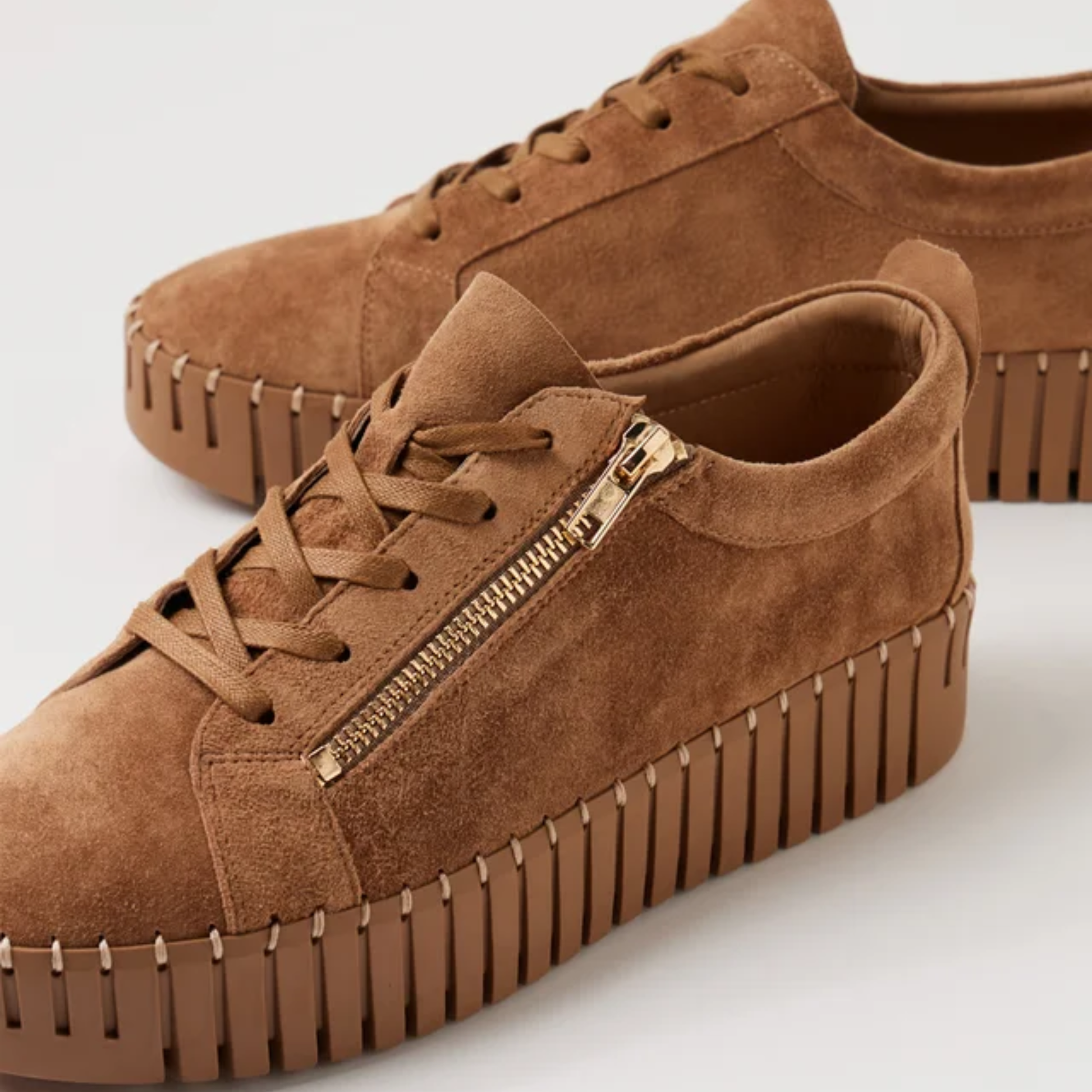 Bump Light Choc Suede/ Light Choc Sole Sneakers