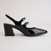 Maisha Black Patent Leather Heels