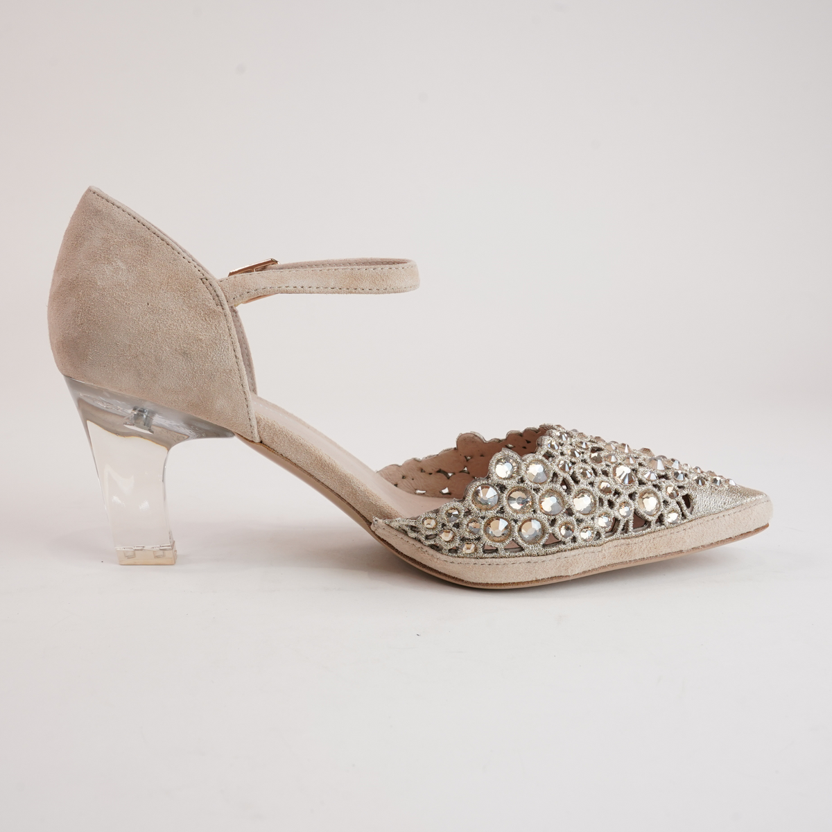 Krama Latte Leather Heels - DJANGO AND JULIETTE | Shouz