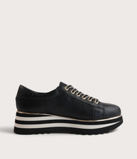 Eammes Black Leather Sneakers