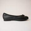 Picture Black Leather Ballet Flats