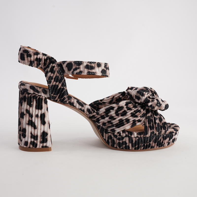 Sam Tan Leopard Heels