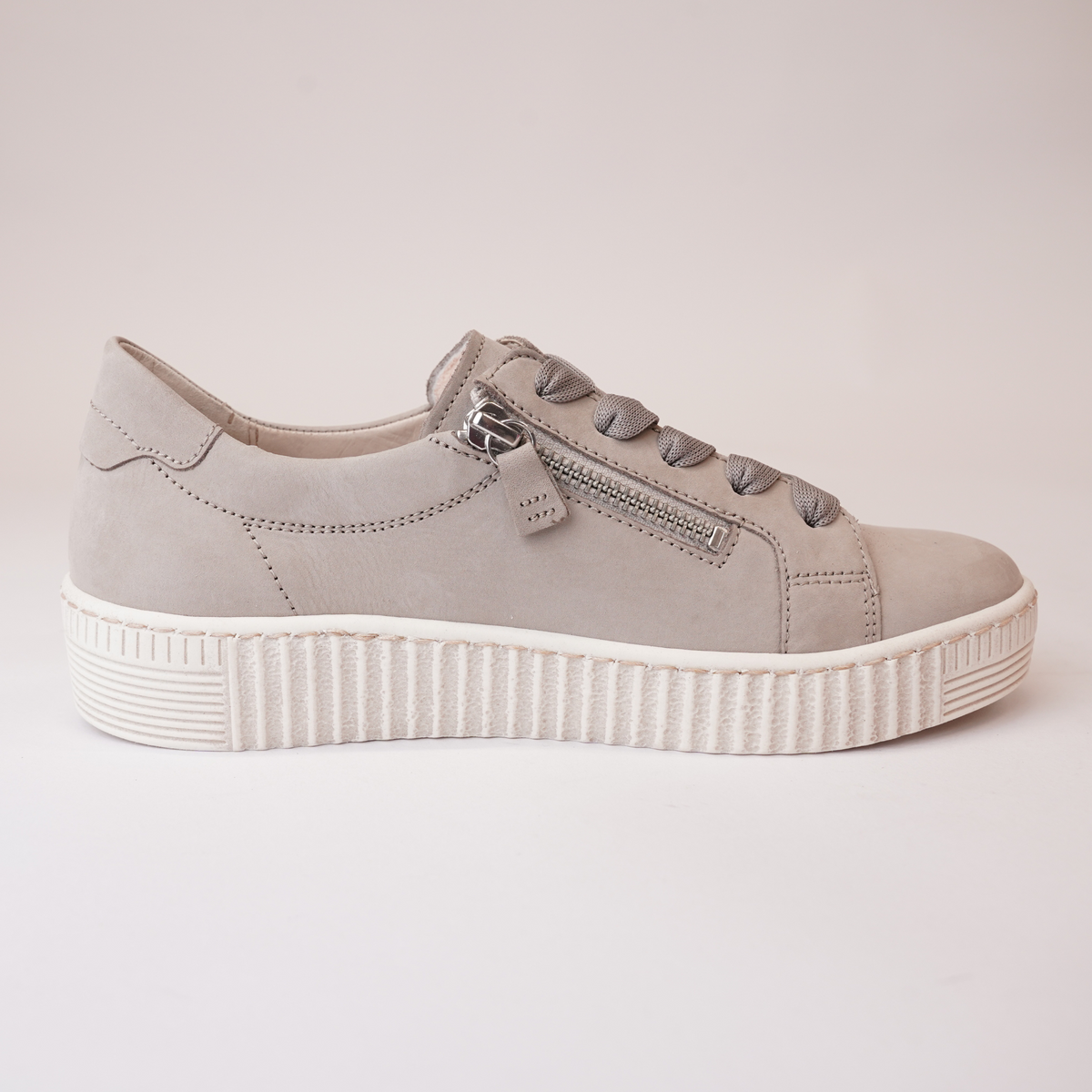 Amelia Linen Nubuck Leather Sneakers - GABOR | Shouz