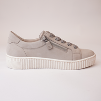 Amelia Linen Nubuck Leather Sneakers