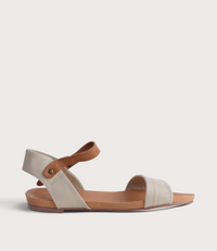 Jinnit Almond/ Tan Leather Sandals