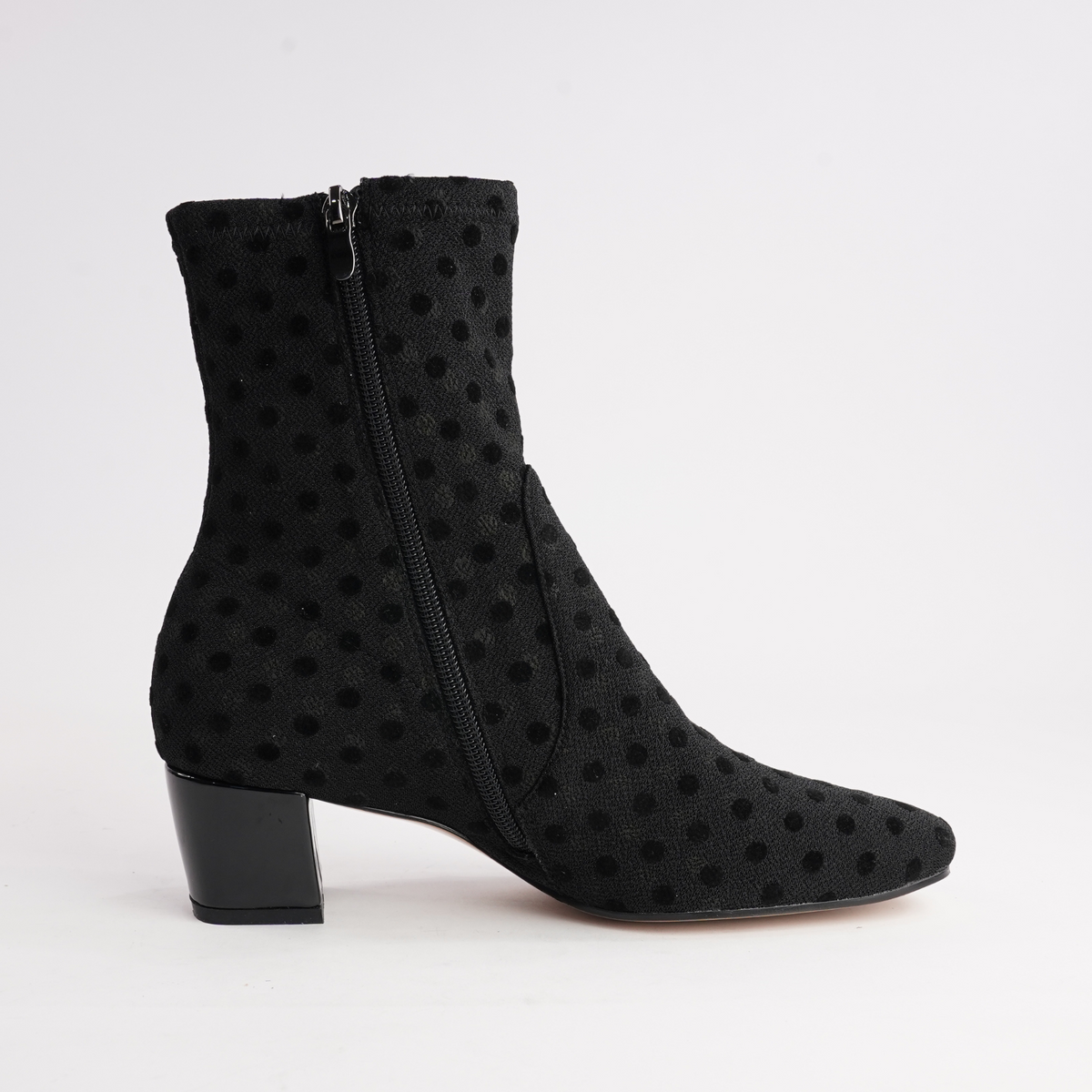 Hartful Black Spot Ankle Boots