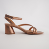 Petricia Copper Leather Heels