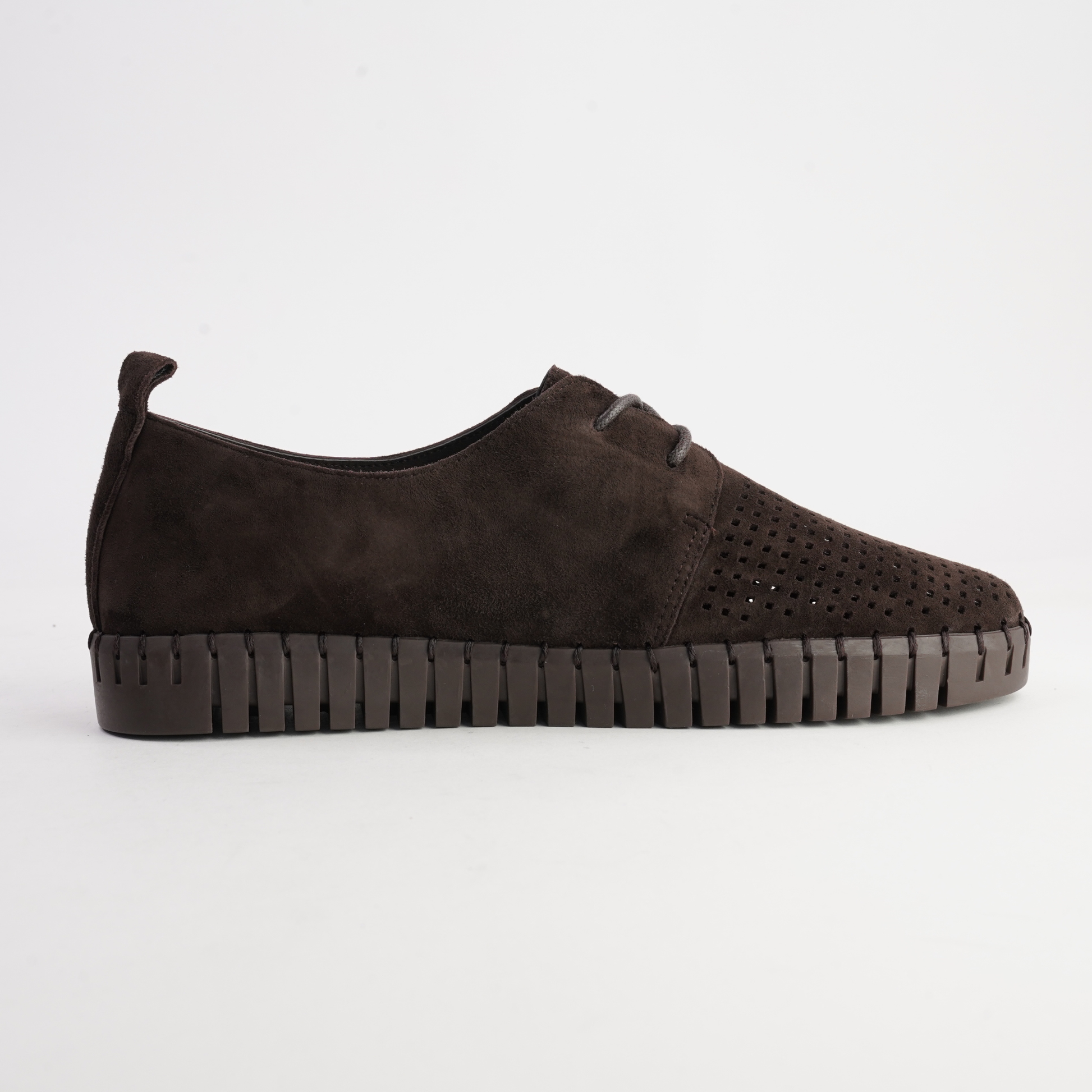 Huston Choc Suede Leather Sneakers - DJANGO AND JULIETTE | Shouz