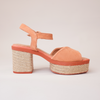 Prinia Macaron Suede Leather Espadrille Heels