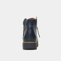 Ohmy Navy/ Navy Leather Ankle Boots - TOP END | Shouz