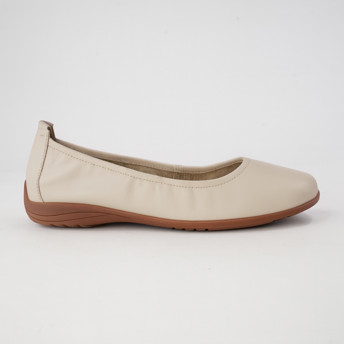 Fenja 01 Sand Leather Ballet Flats - JOSEF SEIBEL | Shouz