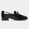 Vivandy Black Patent/ Black Suede Loafers