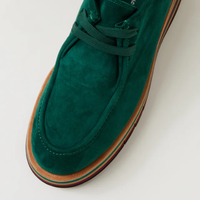 Gnota Forest Suede/ Forest and Tan Multi Sole Flats - DJANGO AND JULIETTE | Shouz