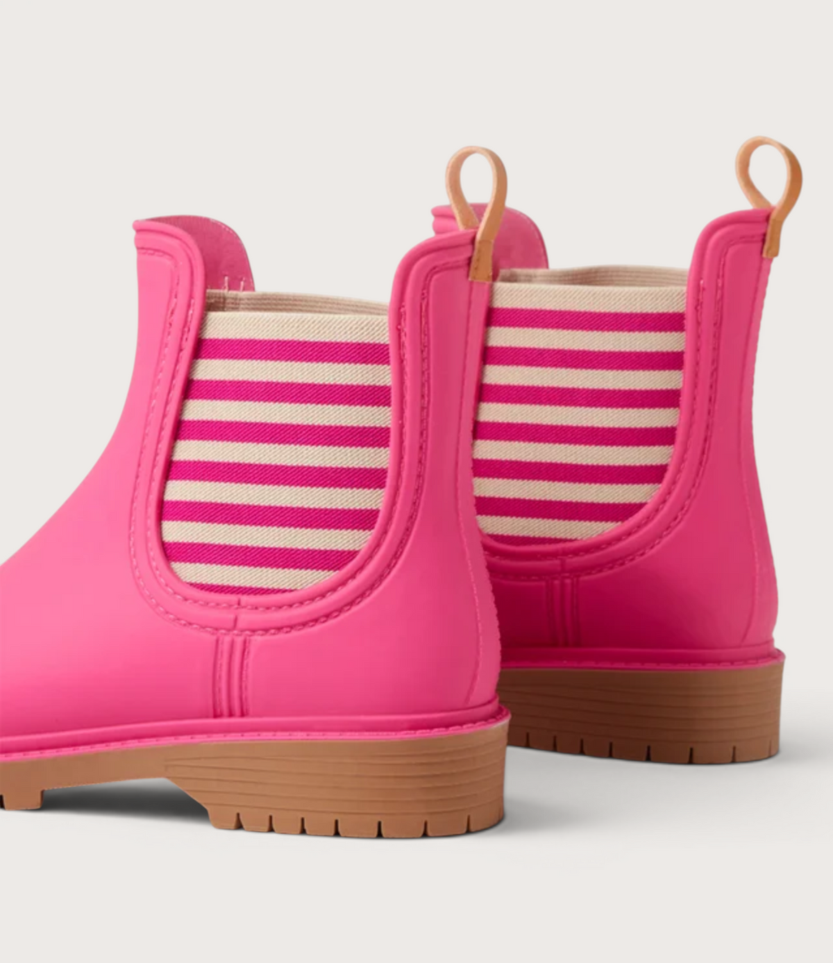 Laurina Fuschia Stripe Gumboots